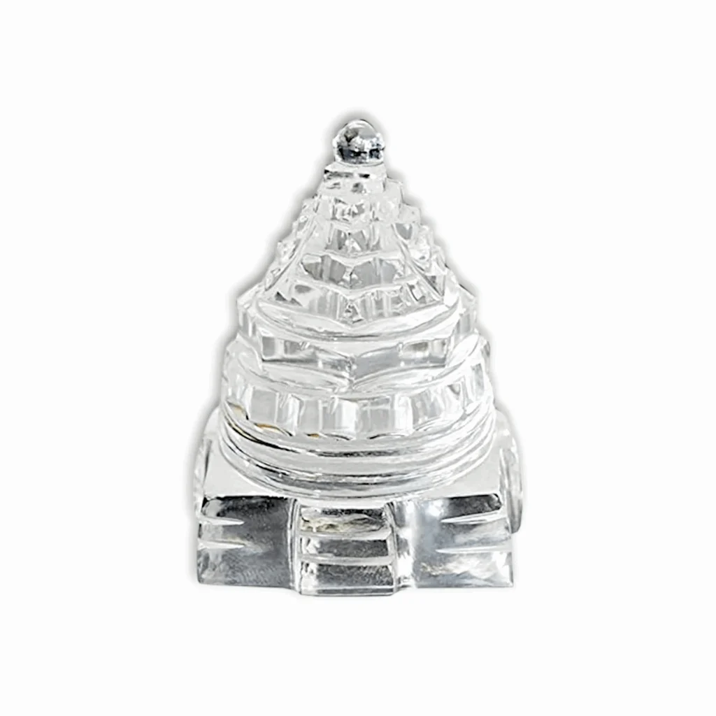 Pure Crystal Shri Yantra - Sphatik Shree Yantra - Sri Maha Meru Yantra - Crystal Yantra - Image 2