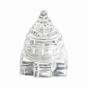 Pure Crystal Shri Yantra - Sphatik Shree Yantra - Sri Maha Meru Yantra - Crystal Yantra