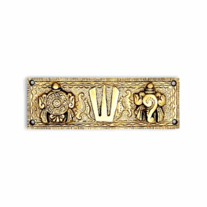 Pure Brass Shri Tirupati Balaji - Door hanging Shankh Chakra - Shankh Chakra Tilak Namah