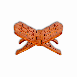 Pure Wooden Hand Carved Holy Book Stand -  Gita Book Stand - Gita Rehal Stand