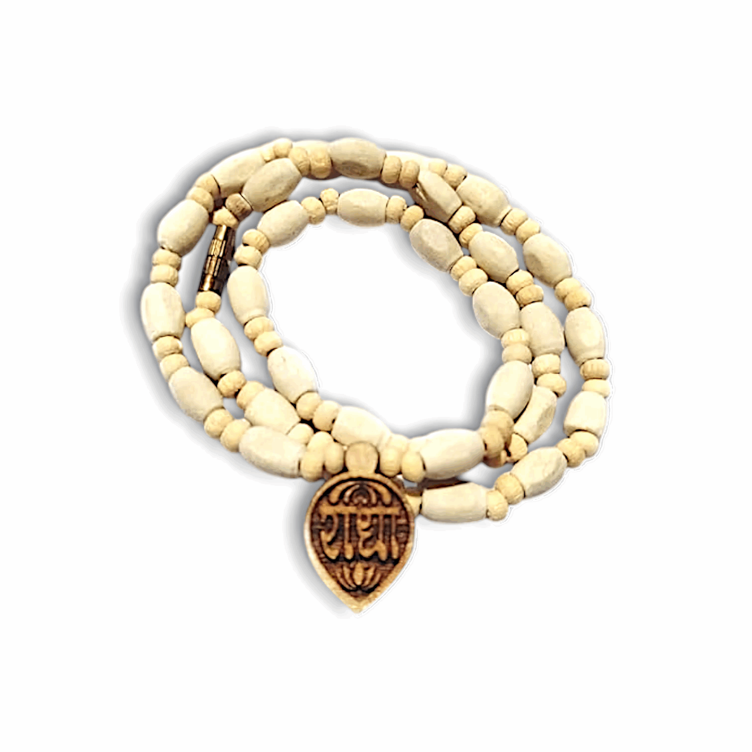 Mayapuri Shri Radha Tulsi Mala - Pendant Radha Tulsi Mala - Tulsi Beaded Chain