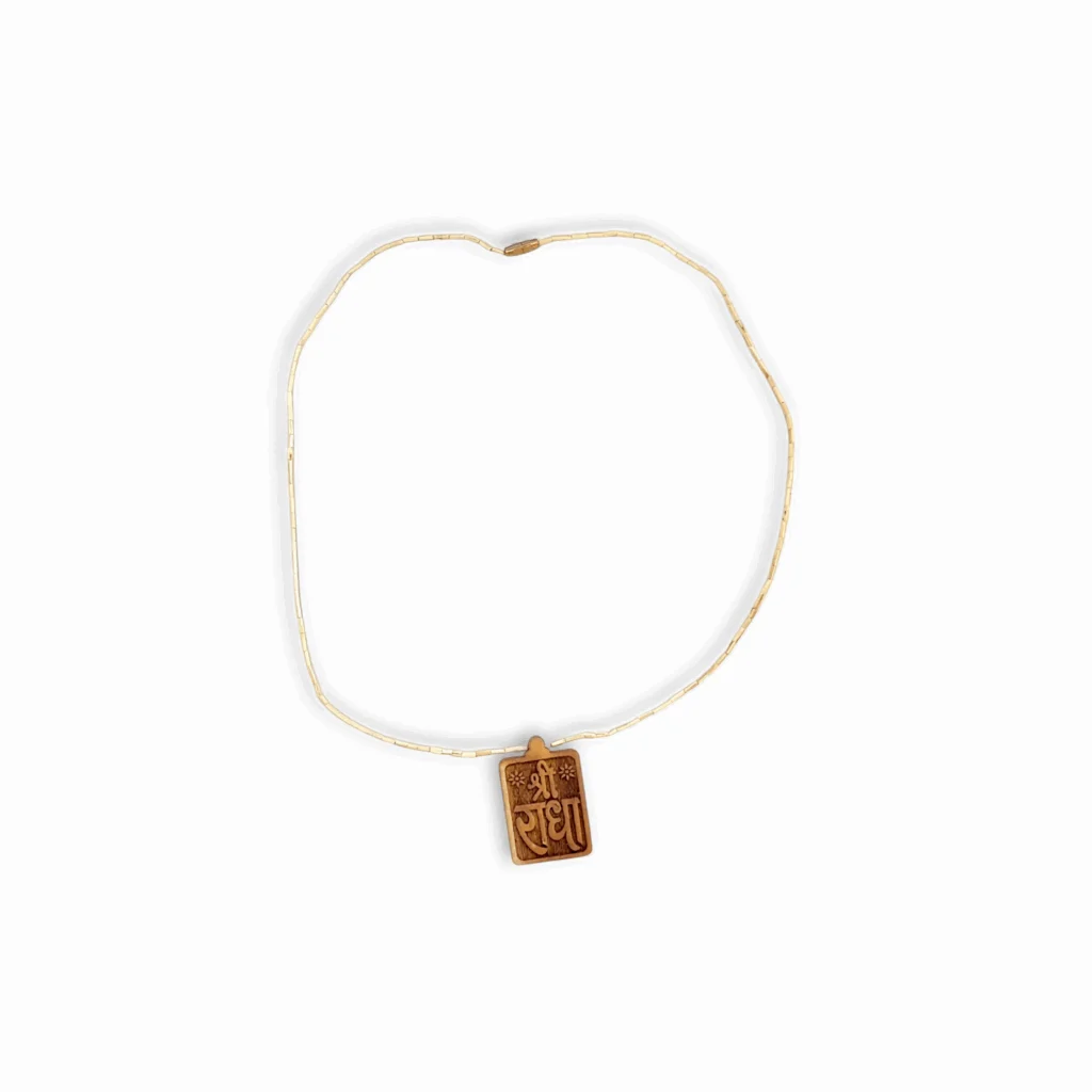 Shri Radha Tulsi Kanthi Mala Pendant - Tulsi Mala Kanthi - Image 2