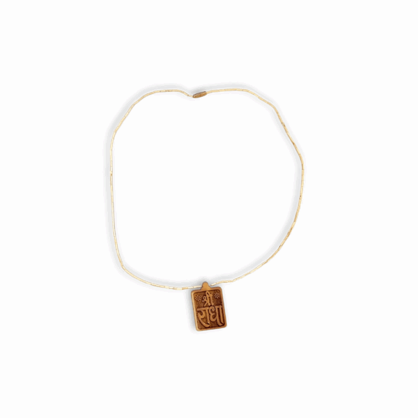Shri Radha Tulsi Kanthi Mala Pendant - Tulsi Mala Kanthi - Image 2