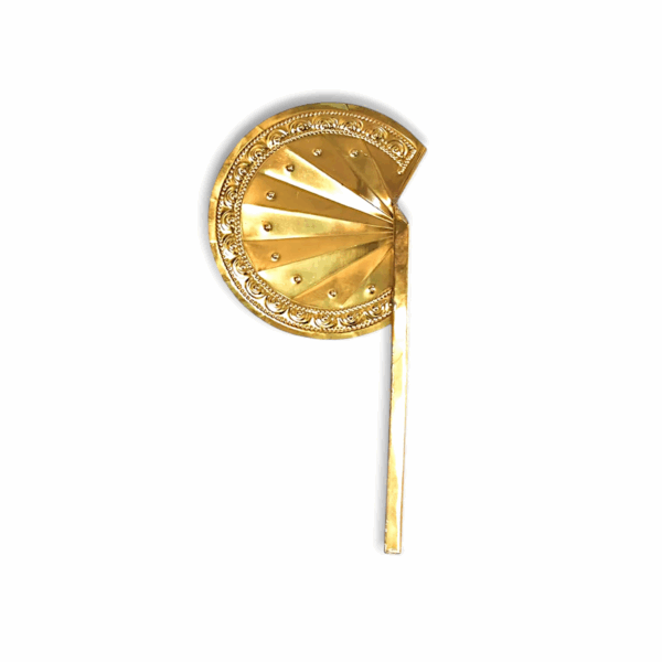 Bengali Designed Brass Hand Pakha - Brass Hath Pakha - Hath Pakha