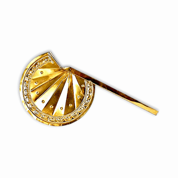 Bengali Designed Brass Hand Pakha - Brass Hath Pakha - Hath Pakha - Image 2