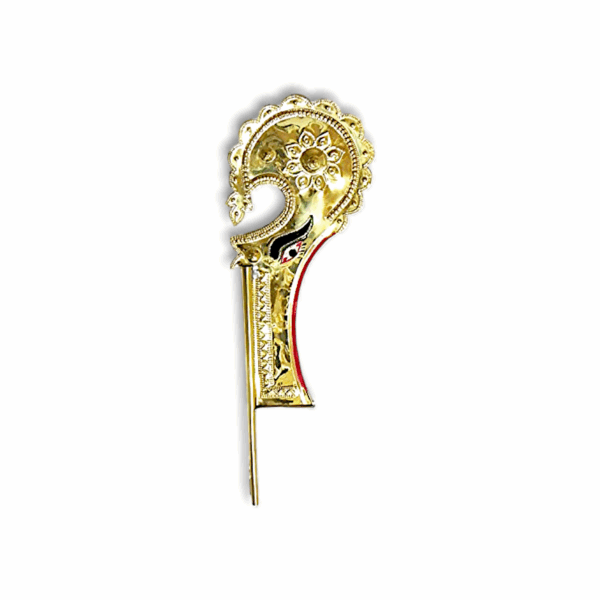 Goddess Maa Kali Khara - Brass Khara For Puja