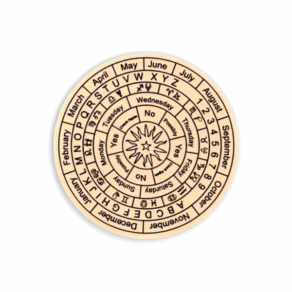 Vastu Vardan Brown Dosing Board - Acrylic Divination Dosing Board - Metaphysical Messagerd with Brass Pendulum - Image 2