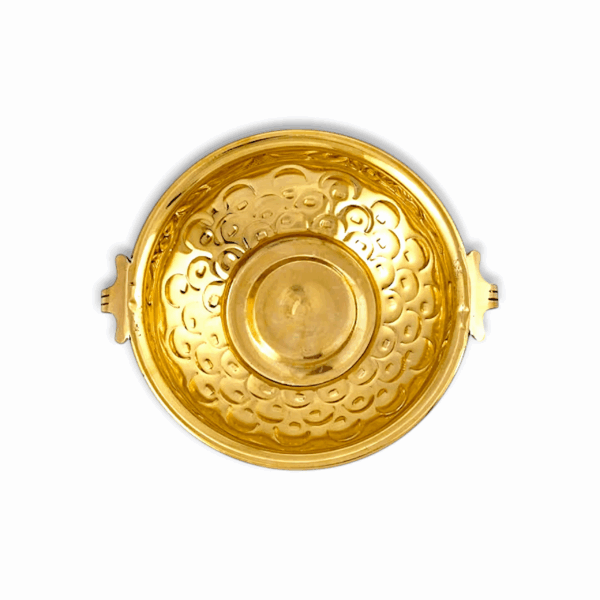 Brass Design Urli Bowl for Pooja - Pooja  Bowl - Image 3
