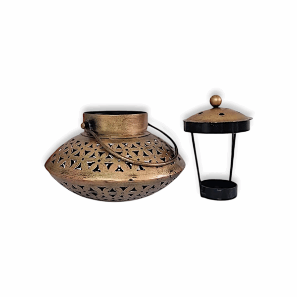 Pure Iron Degchi Dhoop Dhani and T light Candle Holder - Image 3