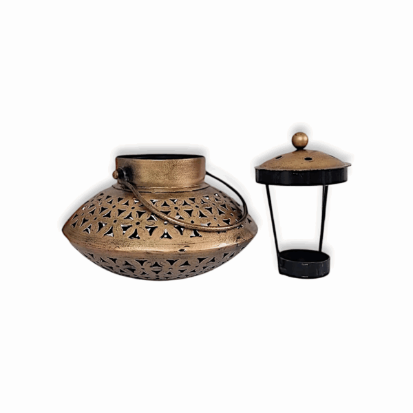 Pure Iron Degchi Dhoop Dhani and T light Candle Holder - Image 3