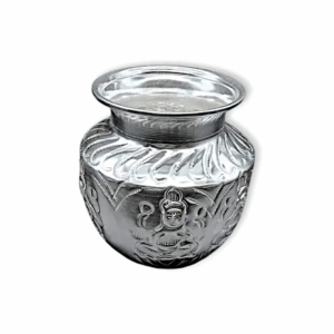 Asta Lakshmi Chambu Made of German Silver Plating Puja Articles - for Pooja Purpose, Rituals, Decoratives Item
