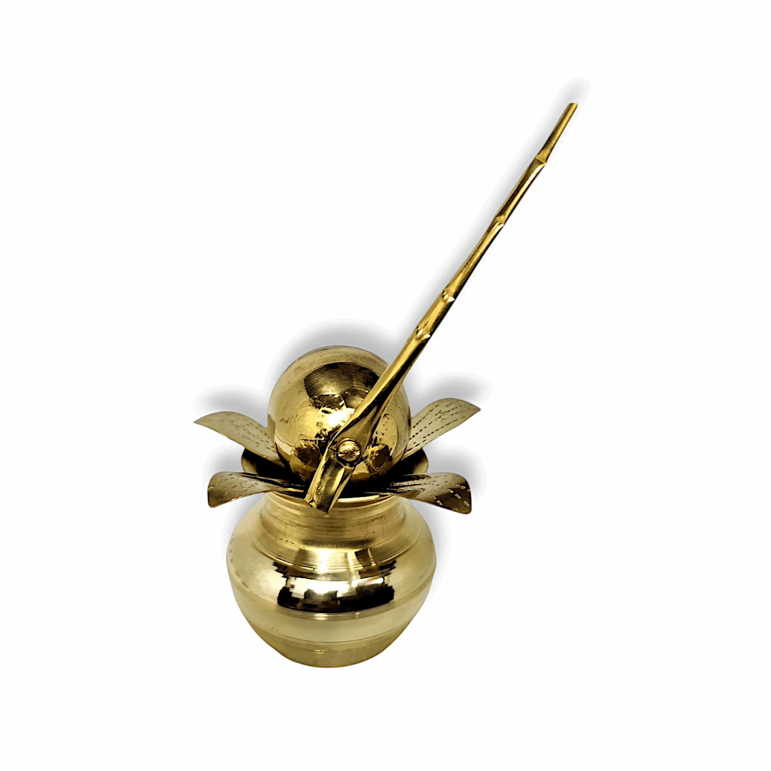 Pure Brass Mangal Kalash - for Pooja, Rituals, Home Decoration