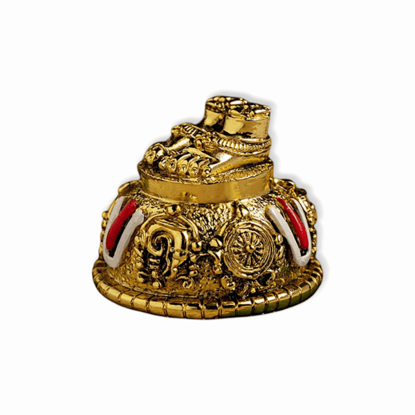 Lord Balaji Charan Paduka with Shanku & Chakra Namam - Lord Venkateswara Feet Idol for Car Dashboard, Pooja Room, Home Decor & Office Desk - Venkateshwara Swamy Murti - Image 2