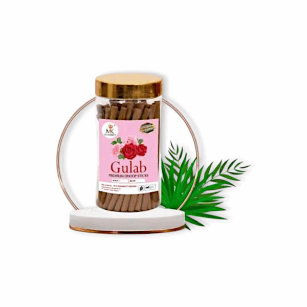 Premium Rose, Chandan, Mogra Dry Incence Dhup Stick Agarbatti - 3X100g = 300g - Image 2