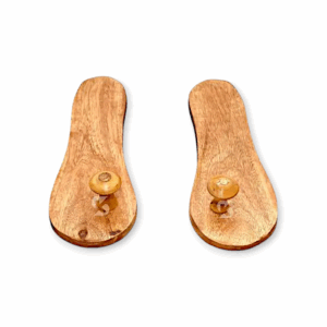 Handicraft Wooden Slippers Khadau - for Temple, Pooja Articles - Charan Paduka, Wooden Slipper, Wooden Sandals, Khadau - for Worship