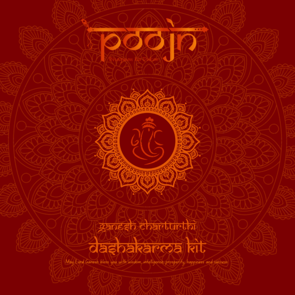 Ganesh Puja (Ganesh Chaturthi) Dashakarma Kit- ( For Murti Puja )