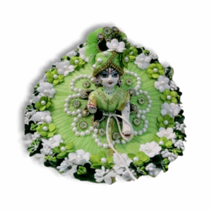 Laddu Gopal Ji Janmastmi Special Dress - Size 2 - With Pagdi And Stone with Flower