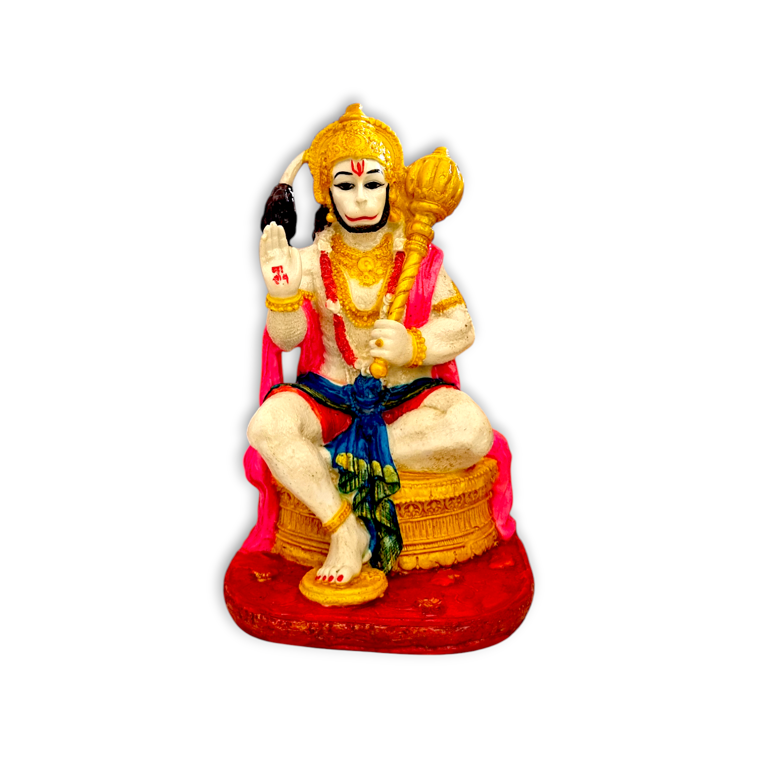 Hanuman Statue - Marble Dust Hanuman Statue - Handcrafting Decoratives Showpiece 8 inch