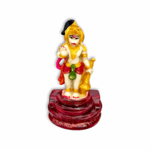 Hanuman Statue - Marble Dust Hanuman Statue - Handmade Decorative Showpiece 5 inch