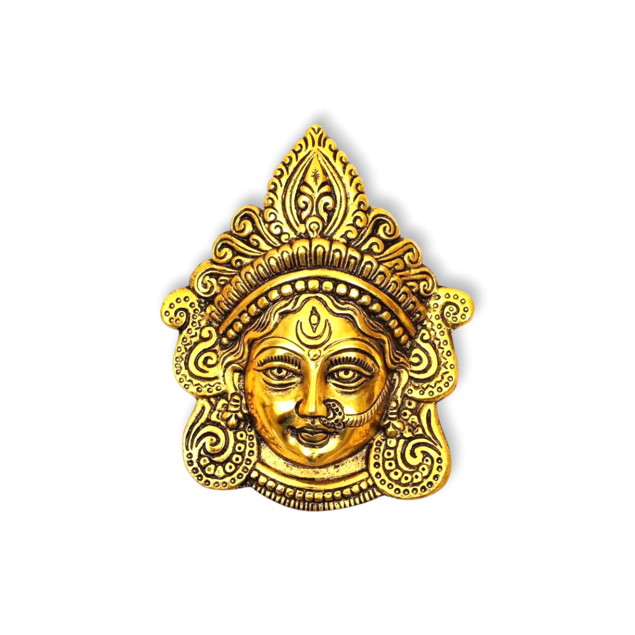 Durgaa Face Idol - Wall Hanging for Home, Temple, Office And Gifting Purpose - Luck, Happiness and Prosperity