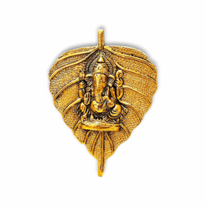 Pan Patta Ganesh Wall Decoration - Metal Wall Sculpture