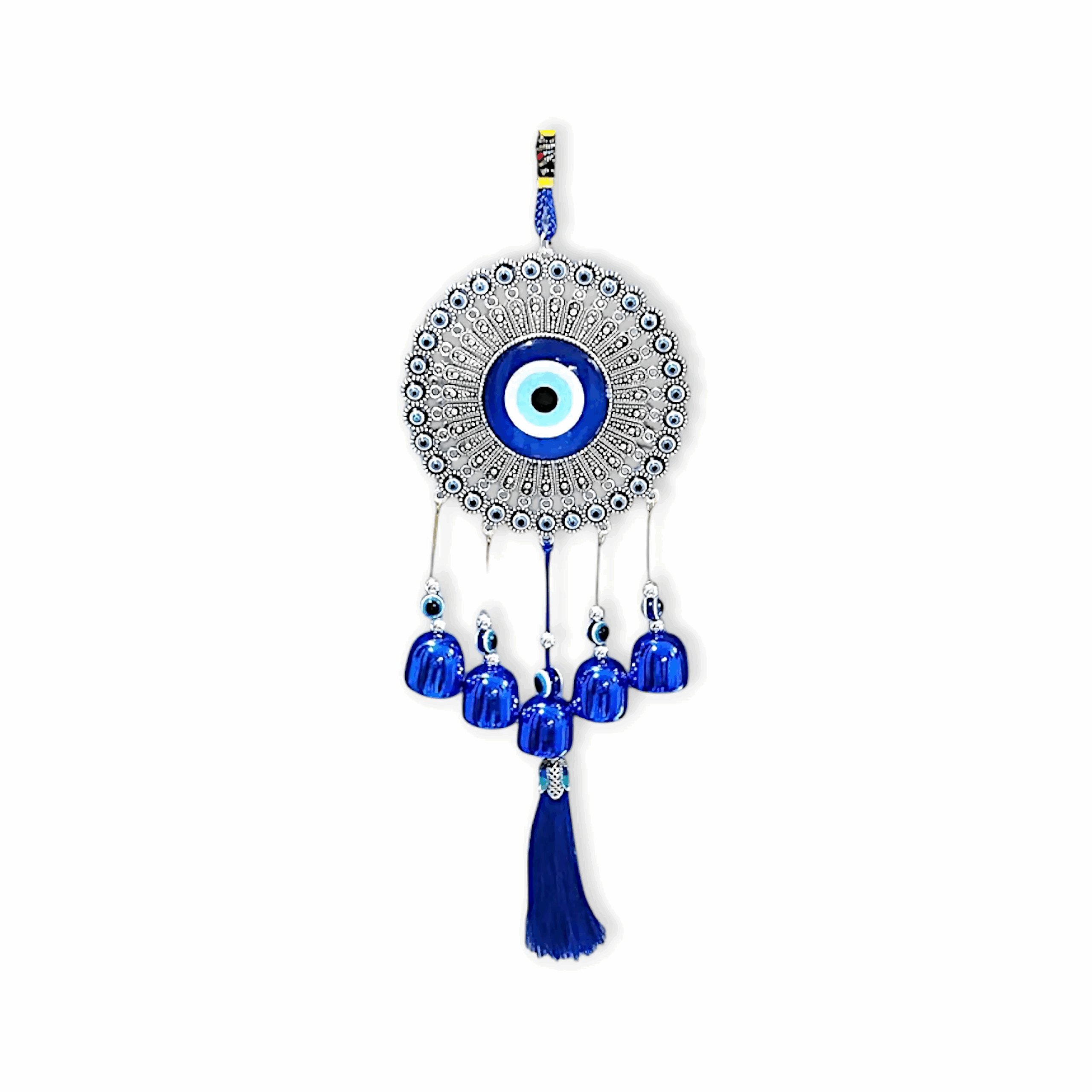 Culture Kart Wind Chimes for Home Positive Energy - Evil Eye Hanging for Home, Evil Eye Home Decor Items, Hanging Decorative Items for Home - 34 cm