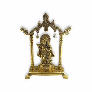 Metal Gold Plated Radha Krishna Idol Sculpture Statue - Radha Krishna idol - Radha krishna frame - God Idol Figurine Decorative Showpiece - for Janmashtami Home Decoration Temple and Gift