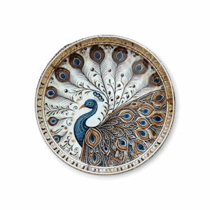 Stylish Tray Peacock - for Home Decoration & Pooja Purpose