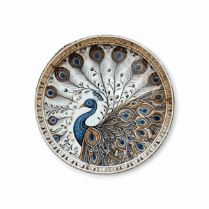 Stylish Tray Peacock - for Home Decoration & Pooja Purpose