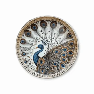 Stylish Tray Peacock - for Home Decoration & Pooja Purpose