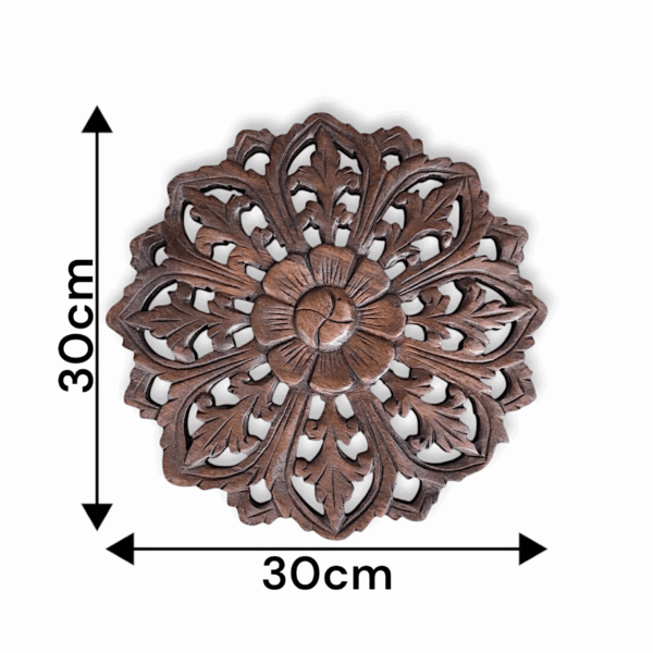 Wooden Wall Panel - Room Decor, Living Room Decor - Brown Colour Wall Decoration Item - Image 2