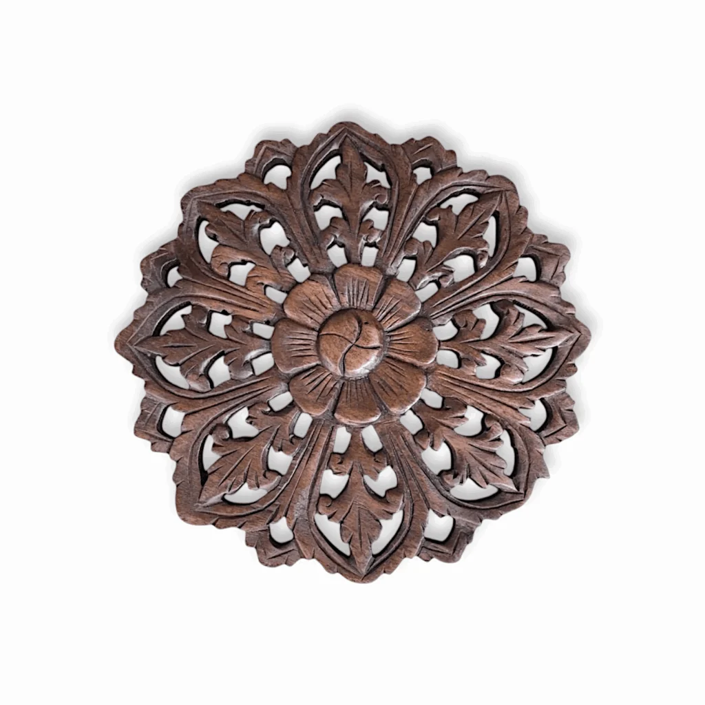 Wooden Wall Panel - Room Decor, Living Room Decor - Brown Colour Wall Decoration Item
