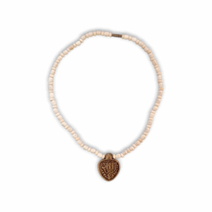 100% Original Tulsi Kather Mala - Tulsi Kather Mala With Radha Locket - Tulsi Wood Locket & Chain Handmade - Single Piece