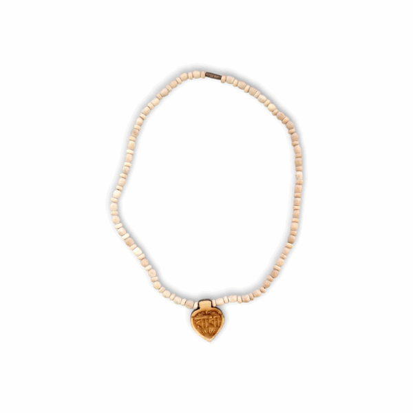 100% Original Tulsi Kather Mala - Tulsi Kather Mala With Radha Locket - Tulsi Wood Locket & Chain Handmade - Single Piece - Image 2