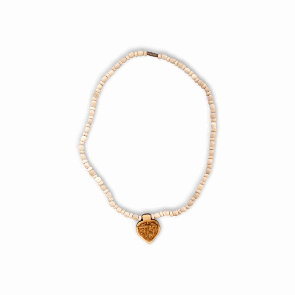 100% Original Tulsi Kather Mala - Tulsi Kather Mala With Radha Locket - Tulsi Wood Locket & Chain Handmade - Single Piece - Image 2