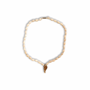100% Original Tulsi Kather Mala - Handmade Wooden Tulsi Mala With Radha Locket - Single Piece
