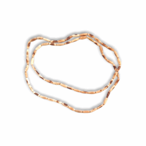 100% Original Tulsi Kather Mala - Handmade Wooden Tulsi Mala 2 Round - Single Piece