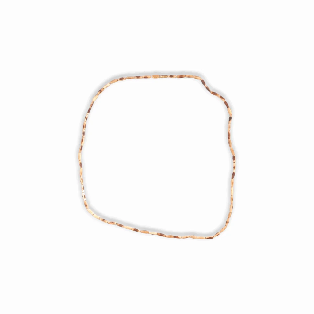 100% Original Tulsi Kather Mala - Handmade Wooden Tulsi Mala 2 Round - Single Piece - Image 2
