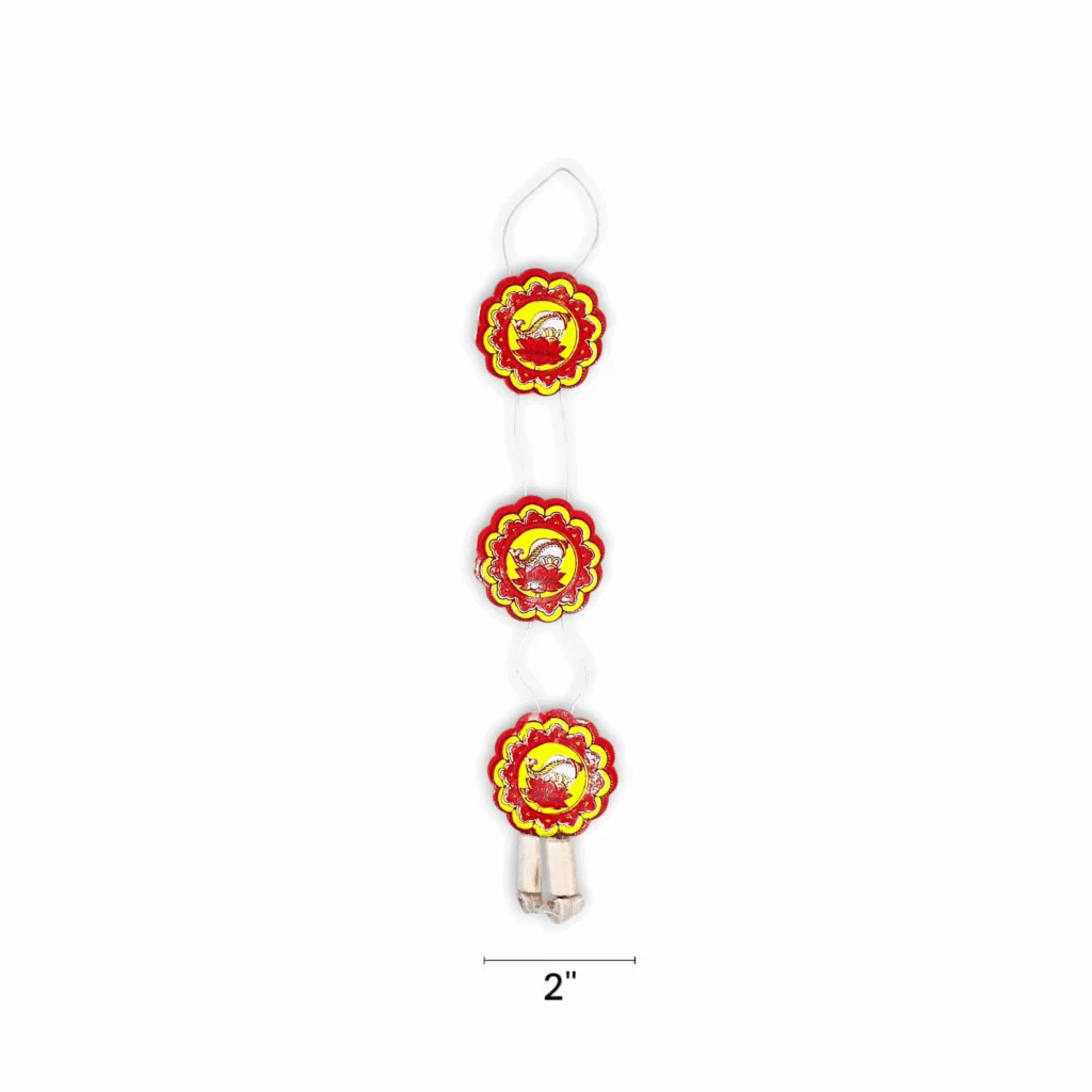 Chand Mala - "চাঁদ মালা" - Accessory to Hang from The Deity's Hands 2 inch - Paper - Image 2