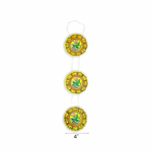 Chand Mala - "চাঁদ মালা" - Accessory to Hang from The Deity's Hands 4 inch - Paper - Image 2