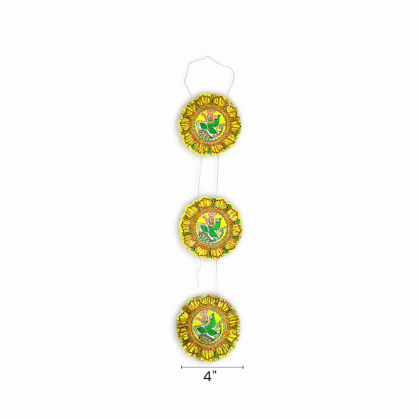 Chand Mala - "চাঁদ মালা" - Accessory to Hang from The Deity's Hands 4 inch - Paper - Image 2