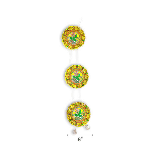 Chand Mala - "চাঁদ মালা" - Accessory to Hang from The Deity's Hands 6 inch - Paper - Image 2