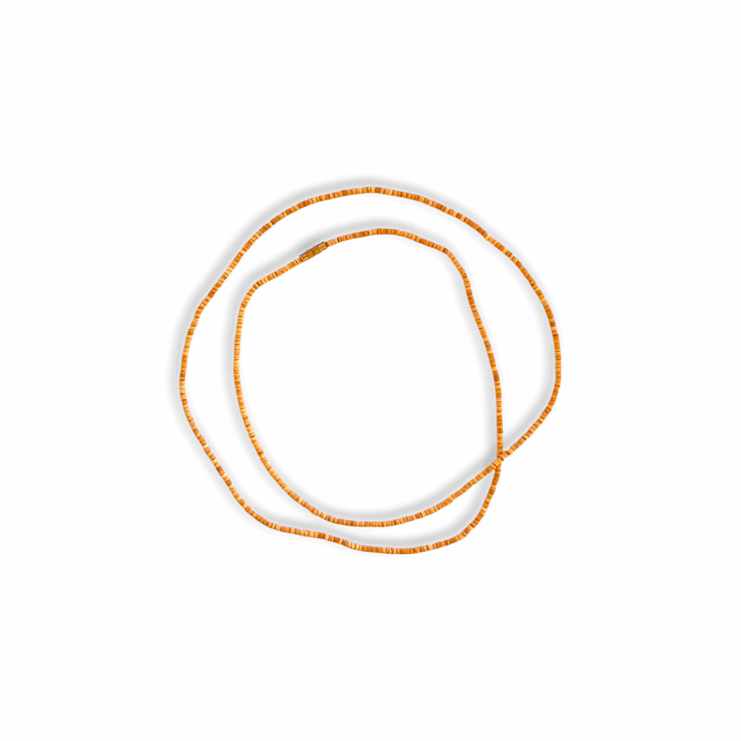 100% Original Bel Kather Mala - Handmade Wooden Bel Kather Mala 2 Round - Single Piece