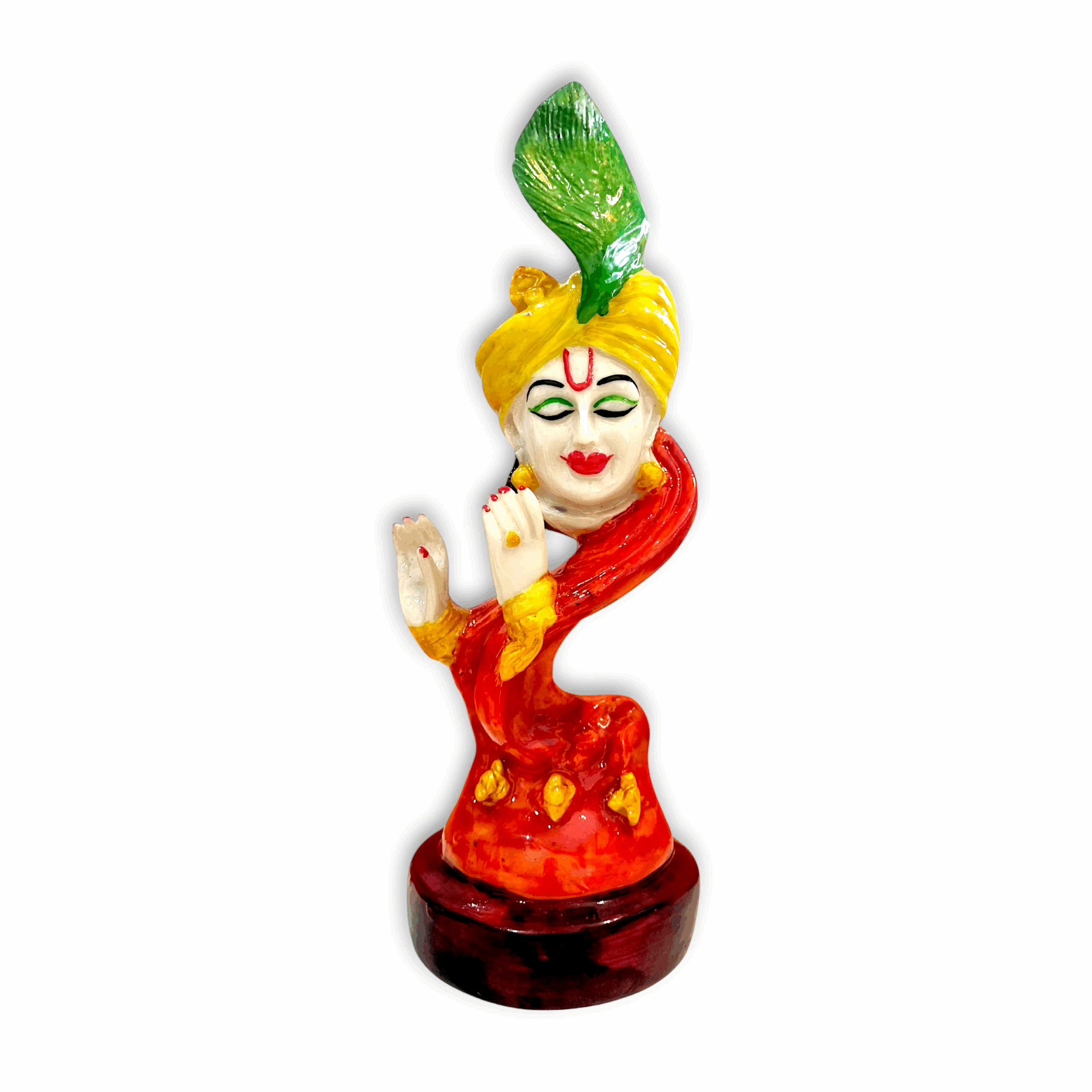 Mordern Art Krishna Starue - Marble Dust Krishna Statue - For Home Decor, Pooja & Gift 11 inch