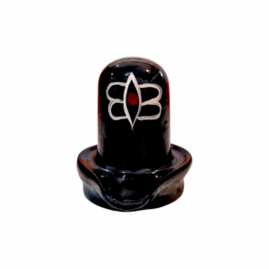 Black Shiva Lingam - Shivling - Marble Dust Shiva Lingam 4 inch