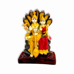 Lakshmi Narayan Statue - Marble Dust Lakshmi Narayan Statue - For Pooja, Room Decoration, Gift, Idol & Showpiece 6 inch