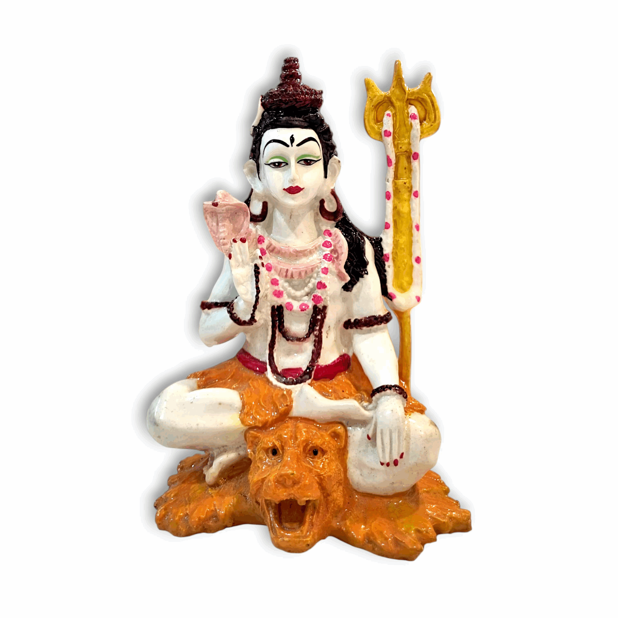 Lord Shiva Statue - Marble Dust Handcrafted Decorative Showpiece 7 inch