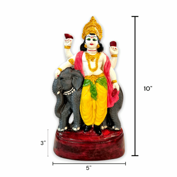 Vishwakarma Statue - Marble Dust Vishwakarma Statue - Handmade Decorative Showpiece 10 inch - Image 2