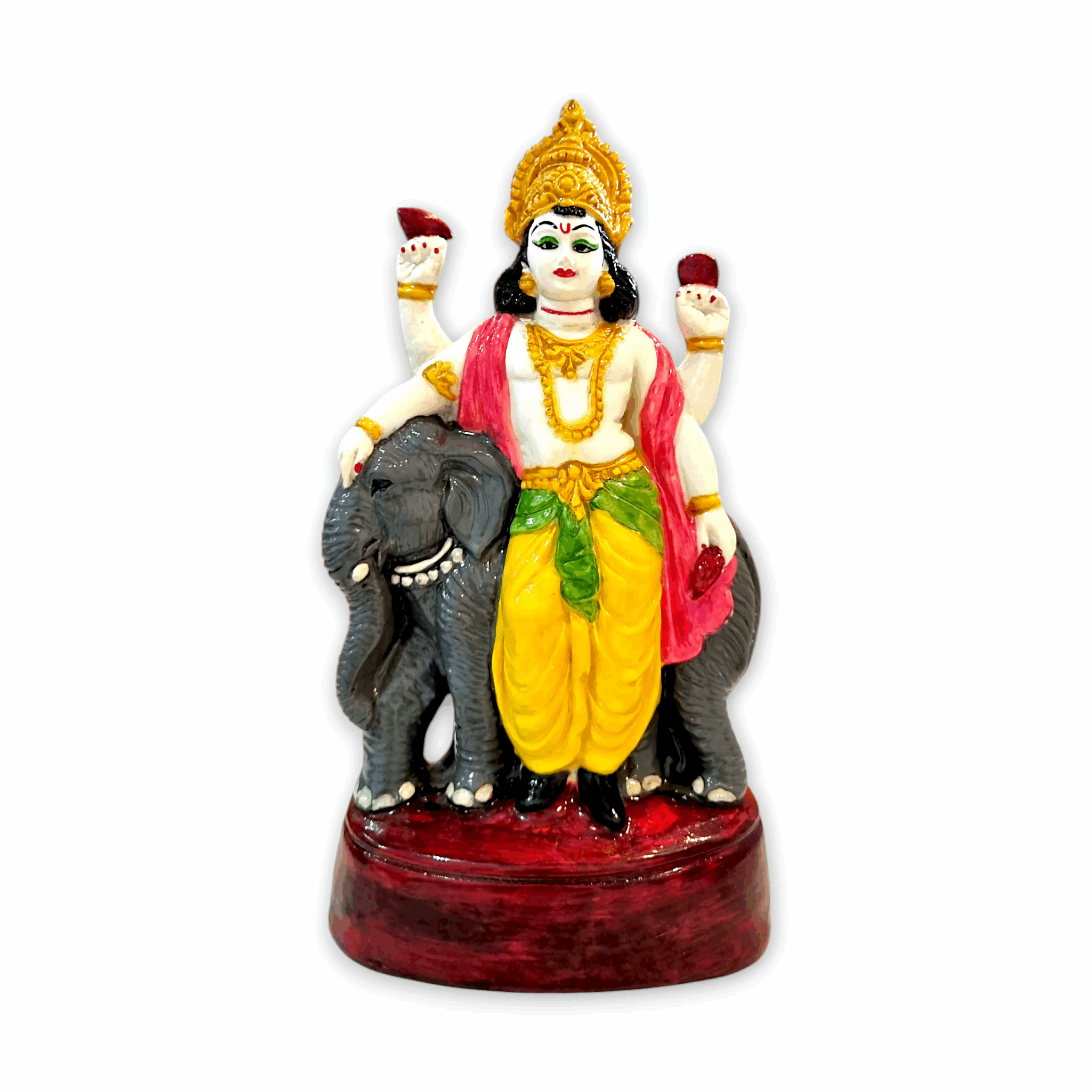 Vishwakarma Statue - Marble Dust Vishwakarma Statue - Handmade Decorative Showpiece 10 inch