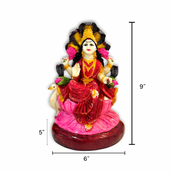 Maa Manasha Statue - Marble Dust Maa Manasha Murti - Hand Crafted Decorative Showpiece 9 inch - Image 2